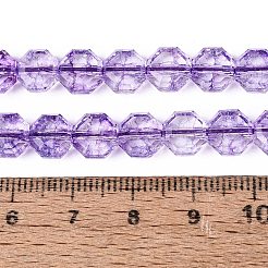 Transparent Knistern Glasperlen Stränge&nbsp;LS-GLAA-Q108-03A-06
