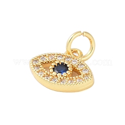 Pendentifs en laiton de placage de rack avec zircone cubique&nbsp;KK-Z060-03G-02