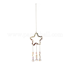 Decorazioni pendenti a goccia in vetro lampadario di cristallo&nbsp;HJEW-D029-03G-A