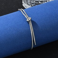 Bracciale scorrevole regolabile in acciaio inossidabile 304 anti-ossidazione/braccialetti bolo&nbsp;BJEW-F412-04P