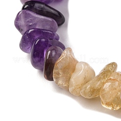 Natürliche Citrin- und Amethystperlenstränge&nbsp;G-L610-A06-A01