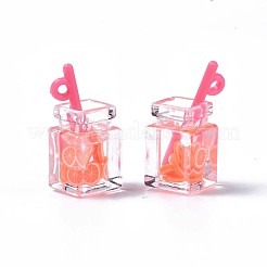 Pendentifs en résine imitation boisson&nbsp;CRES-S359-32I