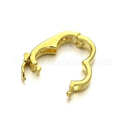 Gestellware Messing Micro Pave Zirkonia Twister Spangen&nbsp;ZIRC-I012-16G-RS