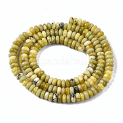 Fili di perle naturali di turchese giallo (diaspro)&nbsp;G-S366-108