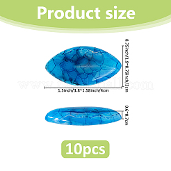 10 Stück natürliche Achat-Cabochons&nbsp;G-FH0002-65A