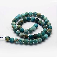 Chapelets de perles en apatite naturelle&nbsp;G-K193-10mm-12