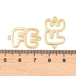 Dije de conector hueco de latón&nbsp;KK-F931-28D-G