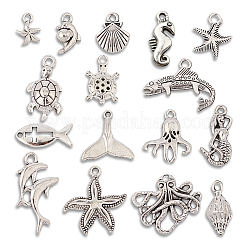 64 pz 16 pendenti in lega stile oceano tibetano&nbsp;FIND-SC0016-65