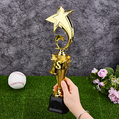 1. Platz mit Stern-Plastiktrophäen-Skulptur als Ausstellungsdekoration&nbsp;AJEW-WH0886-60