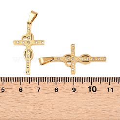 Colgantes de rhinestone de acero inoxidable 304&nbsp;STAS-Z190-12G-01