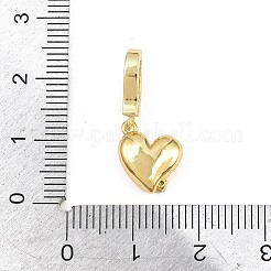 Messing micro pave klare zirkonia anhänger&nbsp;KK-H268-07G-01