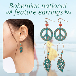 6 Paar Quastenohrring-Set im 6-Stil im Bohemian-Vintage-Stil&nbsp;EJEW-AN0003-71