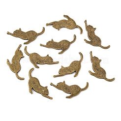 Kätzchen Cabochons aus Aluminium&nbsp;LS-PALLOY-WH0072-73E-AB