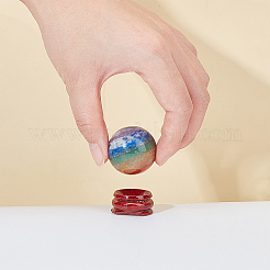 Sieben-Chakra-Kristallkugel&nbsp;DJEW-WH0050-01