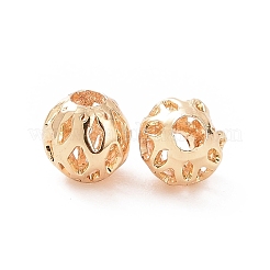 Perles creuses en laiton &nbsp;KK-E046-04A-G