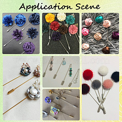 100 Stück Messing-Stiftendkappen in 4 Farben&nbsp;FIND-SC0021-12