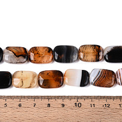 Cuentas de ágata natural hebras&nbsp;G-N356-03A-04