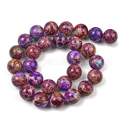 Colliers de perles de jaspe impérial naturel teinté&nbsp;GG-CBAF9E5-A01-14mm-C