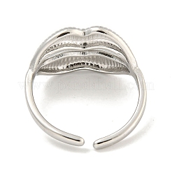 Anello polsino aperto in acciaio inossidabile 304 anti-ossidazione per le donne&nbsp;RJEW-A043-20P