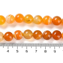 Fili di agata naturale a strisce / fili di agata legati&nbsp;G-Z060-A01-C25