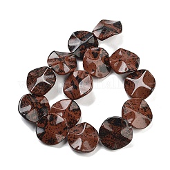 Natur Mahagoni Obsidian Perlen Stränge&nbsp;G-Z061-B05-02