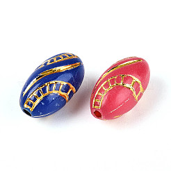 Rugby-Plastikperlen&nbsp;KY-T041-23M