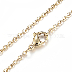 Collares de cadena de cable de acero inoxidable 304&nbsp;NJEW-P170-02G-08