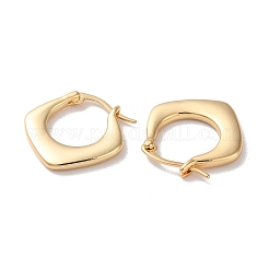 Orecchini a cerchio in ottone a rombo da donna&nbsp;EJEW-B056-03G