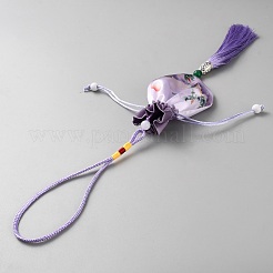 Borse appese ovali in raso&nbsp;AJEW-WH0314-663G