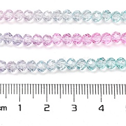 Hebras transparentes de cuentas de vidrio pintado&nbsp;X1-DGLA-A034-T4mm-A10