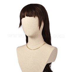 Collier de chaînes de trombone en laiton pour hommes femmes&nbsp;NJEW-JN03713
