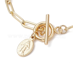 Braccialetti da donna con catenelle in ottone a forma di graffette&nbsp;BJEW-JB11316