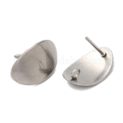 Anlaufgeschützte Ohrstecker-Beschläge aus Edelstahl 304&nbsp;X-STAS-R123-11P