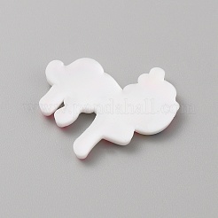 Cabochons en plastique pvc &nbsp;SIL-WH0019-16K