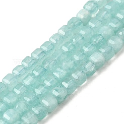 Natürliche weiße Jade perlen Stränge&nbsp;G-F797-A17-01A