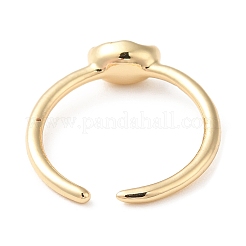 Offener Manschettenring aus Zinklegierung und 14 Karat Gold&nbsp;RJEW-Q169-01G-02