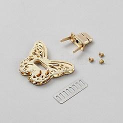 Accesorios con cierre giratorio para bolso de mariposa de aleación de zinc&nbsp;FIND-WH0441-46A