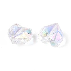 Placage uv perles acryliques transparentes&nbsp;MACR-L007-05A-01