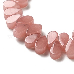 Fili di perle sintetiche di quarzo fragola&nbsp;G-B064-B51