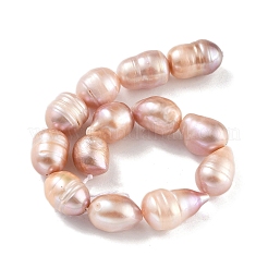 Fili di perle di perle d'acqua dolce coltivate naturali&nbsp;PEAR-P062-12C