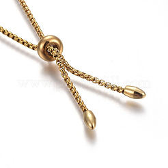 Bracciali scorrevoli regolabili in acciaio inossidabile 304&nbsp;BJEW-O170-08G