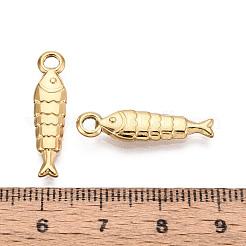 Pendentifs poissons en acier inoxydable 304&nbsp;STAS-T069-08G