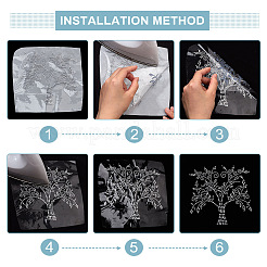 Baum des Lebens Glas Hotfix Strass&nbsp;DIY-WH0419-59