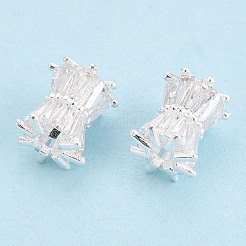 925 perlina a tamburo in argento sterling con zirconi cubici trasparenti&nbsp;STER-T008-39S