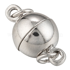 Messing-Magnetverschlüsse mit Schlaufen&nbsp;KK-MC020-NF