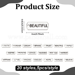 100 pz 20 stili pendenti in lega di stile tibetano&nbsp;FIND-AN0001-70