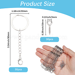 30 llavero de acero inoxidable 304&nbsp;KEYC-BBC0001-23