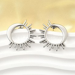 Pendientes de botón de acero inoxidable 304&nbsp;EJEW-B140-01P