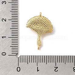 Pendentifs en laiton automnal sertis de micro-pavés de zircone cubique&nbsp;KK-D255-14G-02