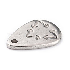 Pendentifs en acier inoxydable 304 anti-ternissement&nbsp;STAS-O145-42P